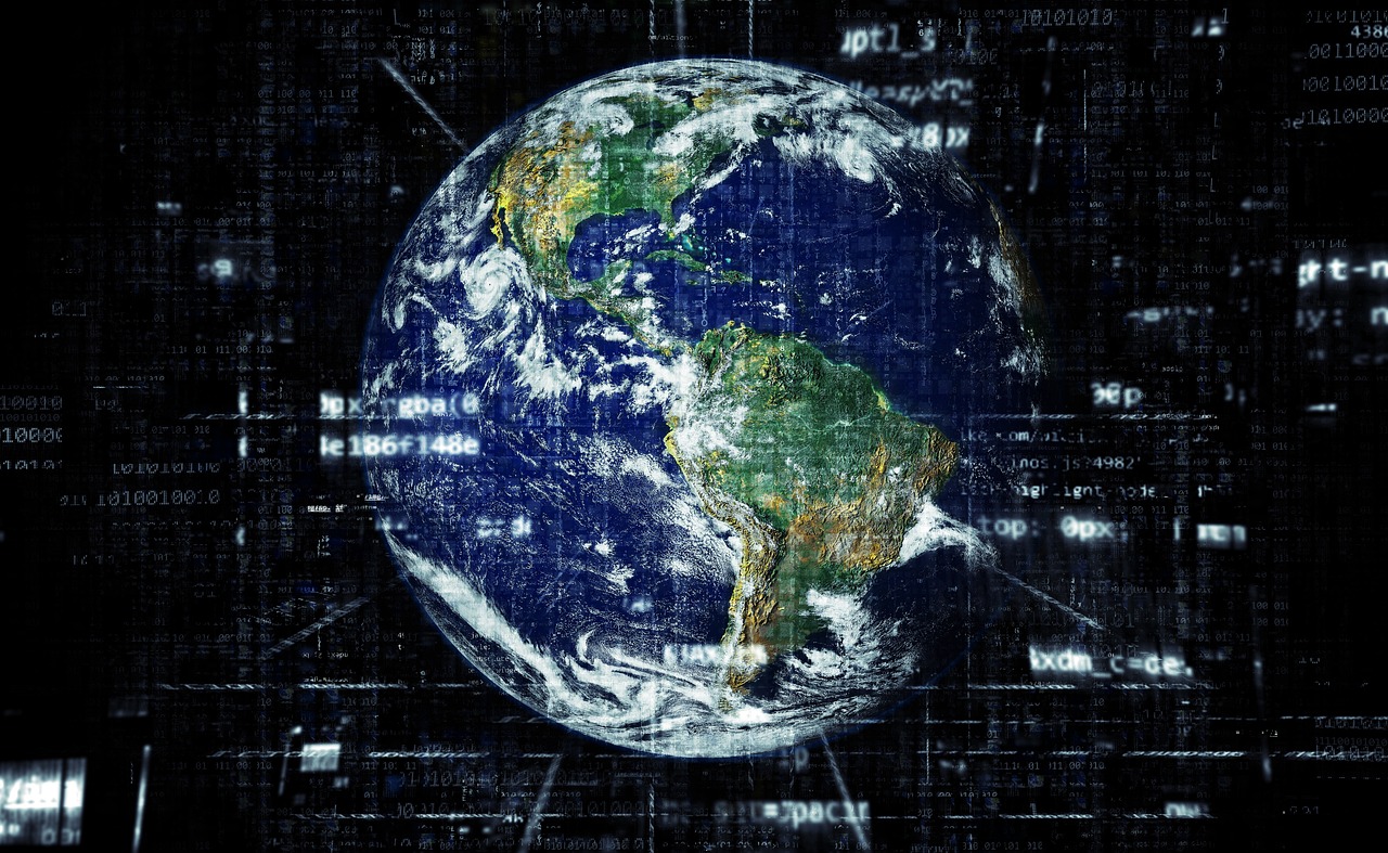 Escena de ciberseguridad con candado digital