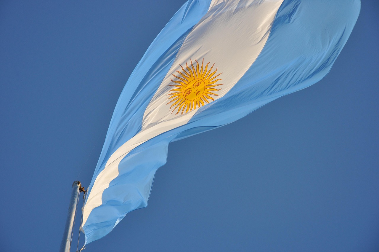 Bandera argentina en Ginebra