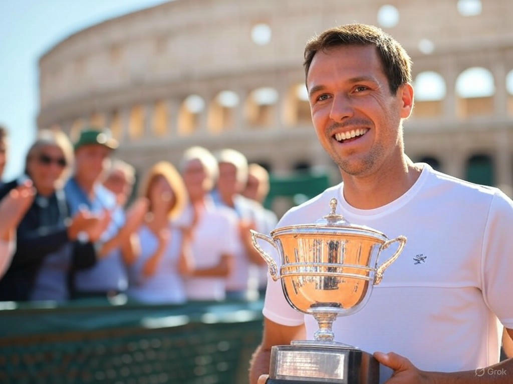 Burruchaga Jr.: Triunfo en Roma, un nuevo ícono del tenis argentino