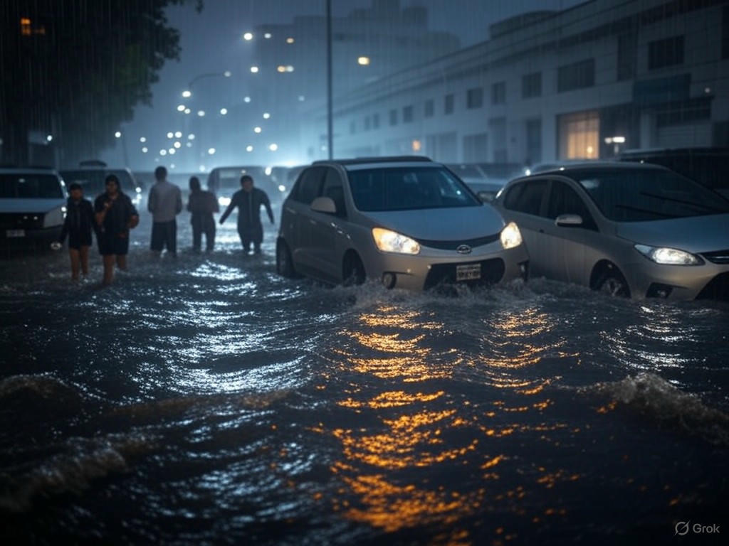 Intenso temporal azota Buenos Aires: caos y evacuados