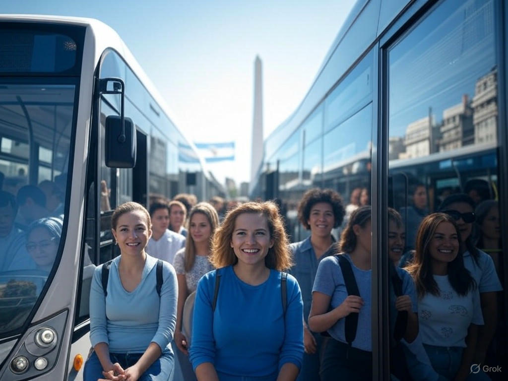 Colectivos eléctricos gratuitos: un paso hacia la modernización, según Milei