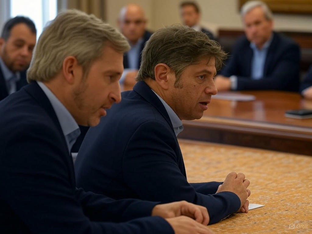 Kicillof y Frigerio: nuevo choque en cumbre de gobernadores
