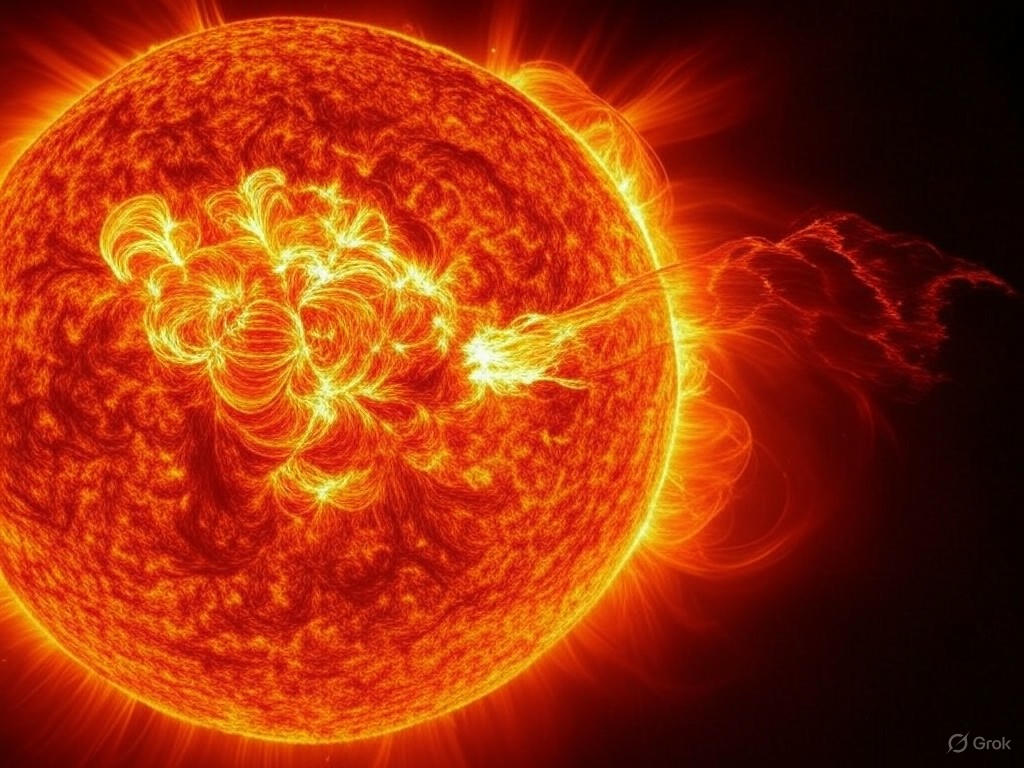 Erupción solar masiva: llamarada de 967.000 km impacta las comunicaciones