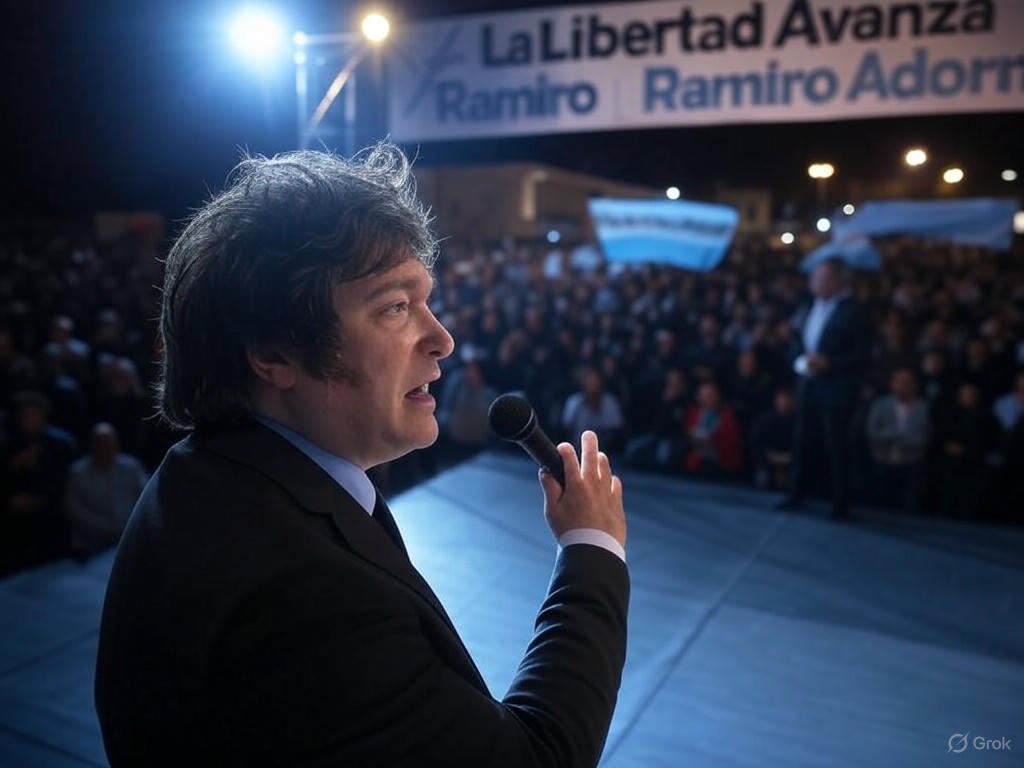 Milei impulsa a Adorni en elecciones porteñas: críticas al PRO y promesas de cambio