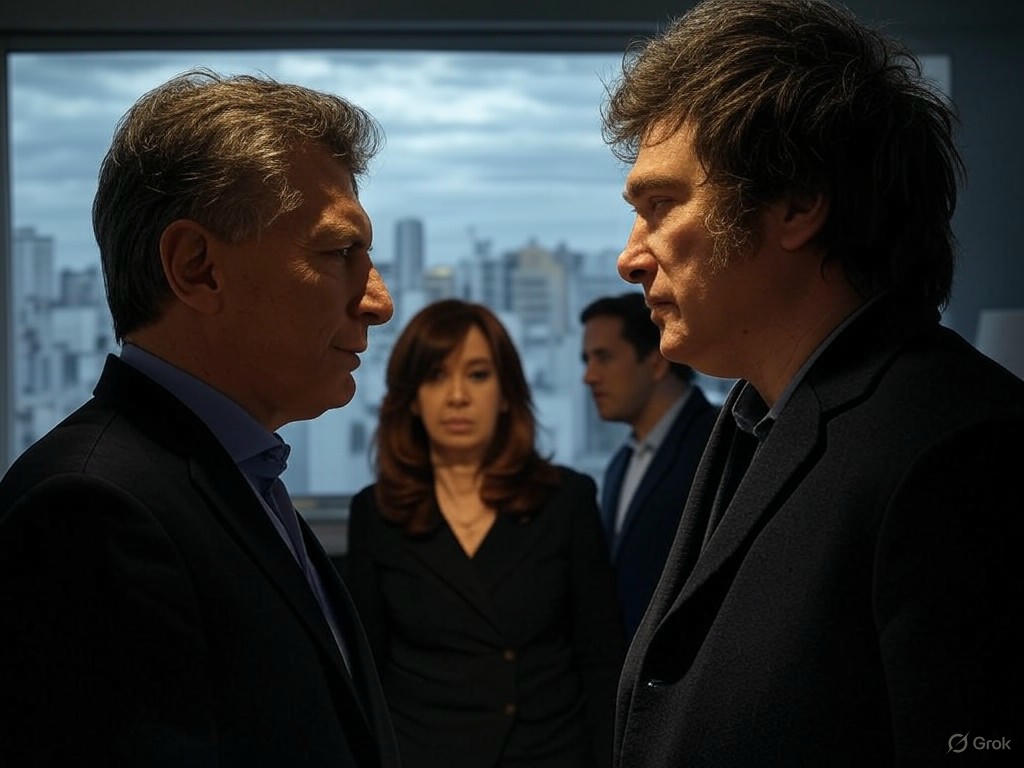 Milei desafía a Macri, Kicillof busca acuerdo con Cristina: Tensión política y económica en Argentina