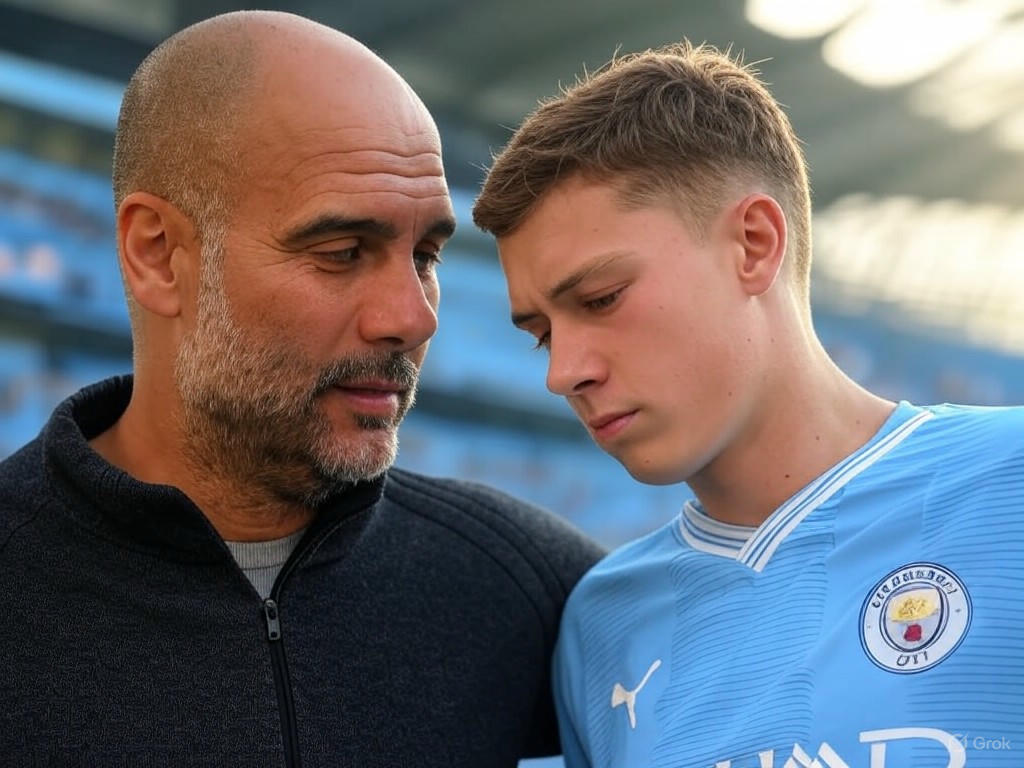 Guardiola Consolado tras Derrota del City con Echeverri