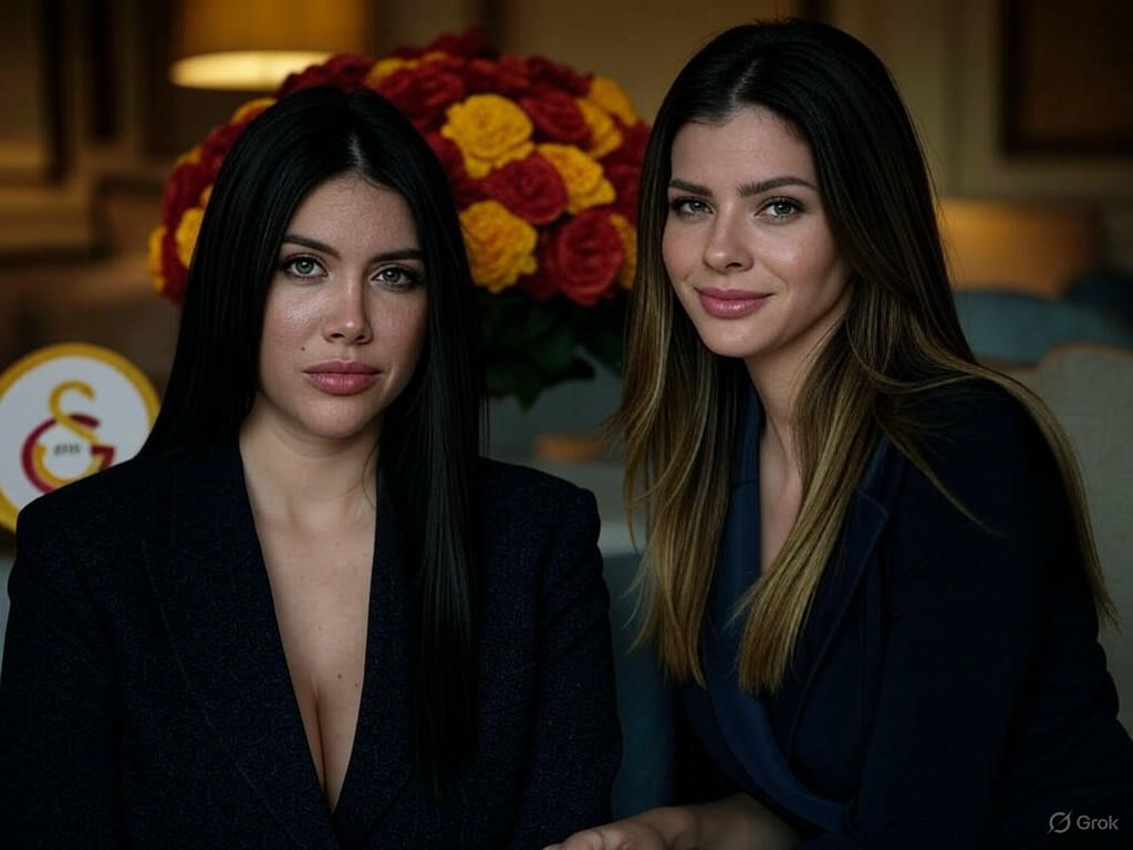 Wanda Nara y la China Suárez: flores, regalos y la polémica del Galatasaray