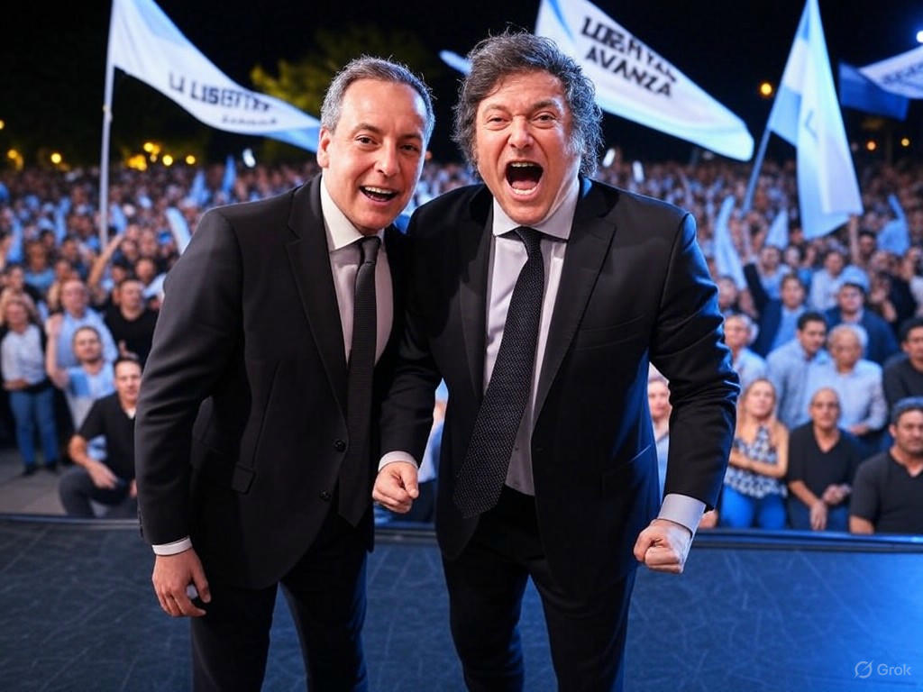 Milei y su gabinete cierran campaña con Adorni: un apoyo crucial para la Libertad Avanza