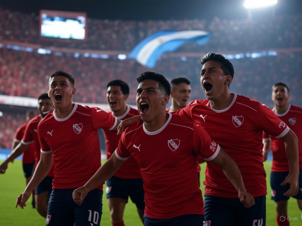 Independiente golea a Boston River y respira en la Sudamericana