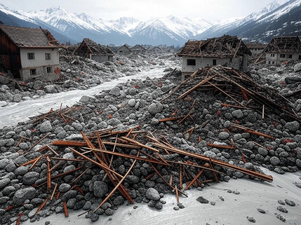 Tragedia en los Alpes: Glaciar sepulta pueblo suizo