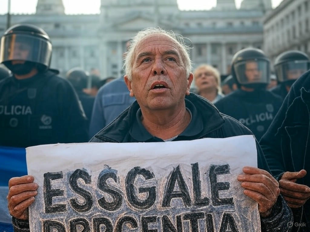 Represión a jubilados: violencia e incidentes frente al Congreso