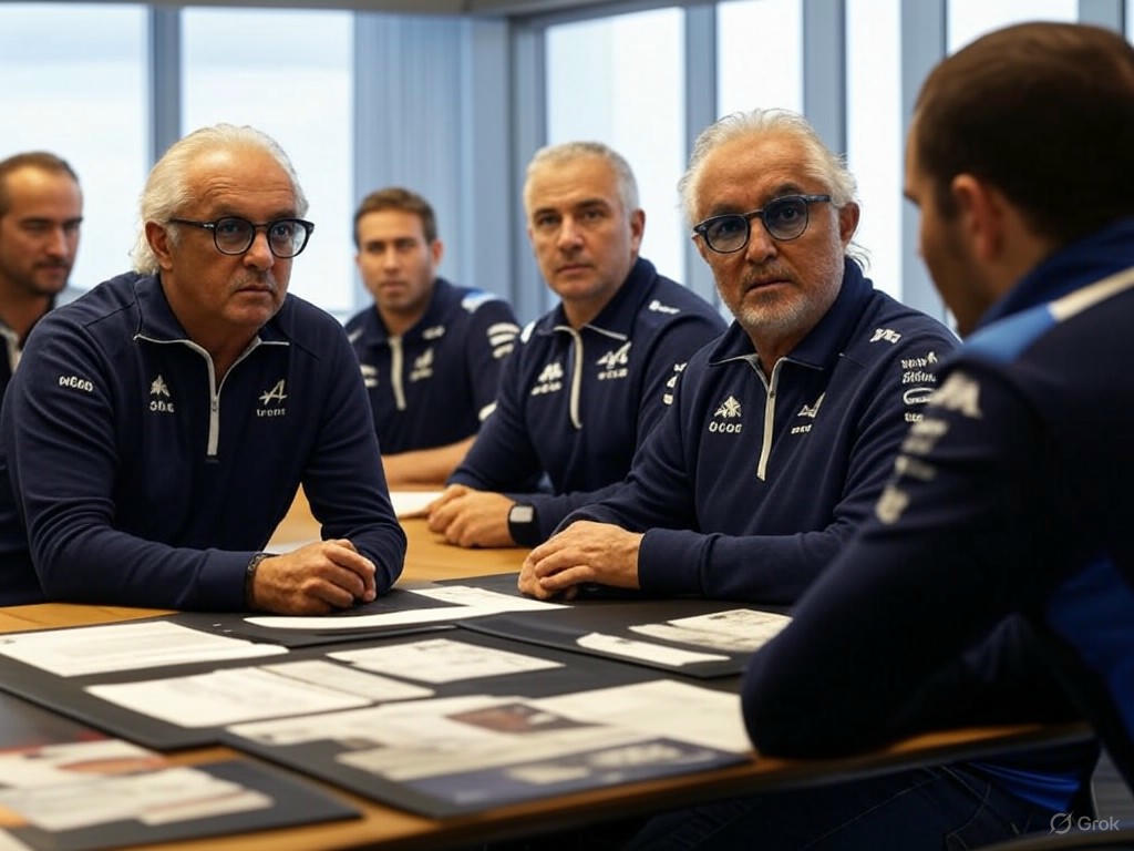 Briatore apaga el incendio en Alpine: Colapinto, Oakes y Doohan en la mira