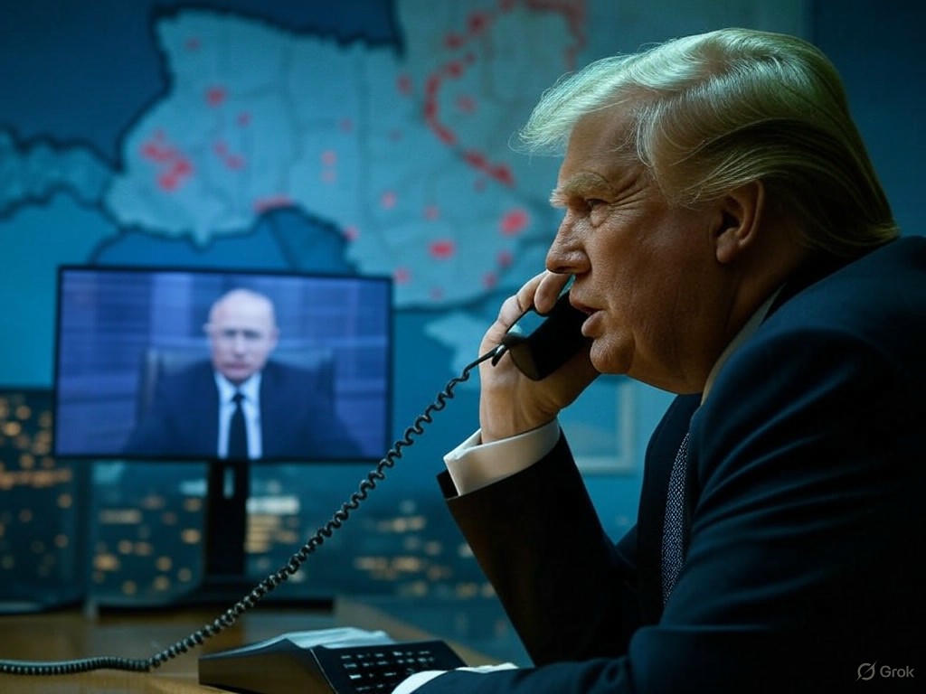 Trump planea diálogo con Putin sobre Ucrania