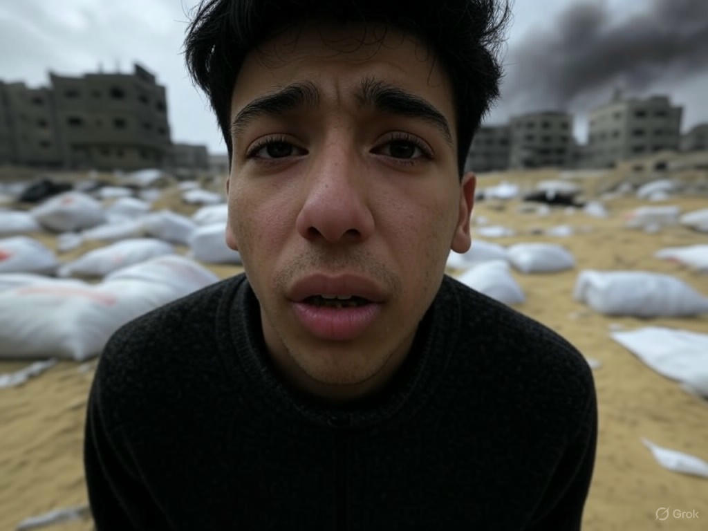 Caos en la distribución de ayuda humanitaria en Gaza