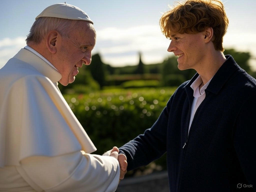 Sinner, número 1 del tenis, visita al Papa León XIV