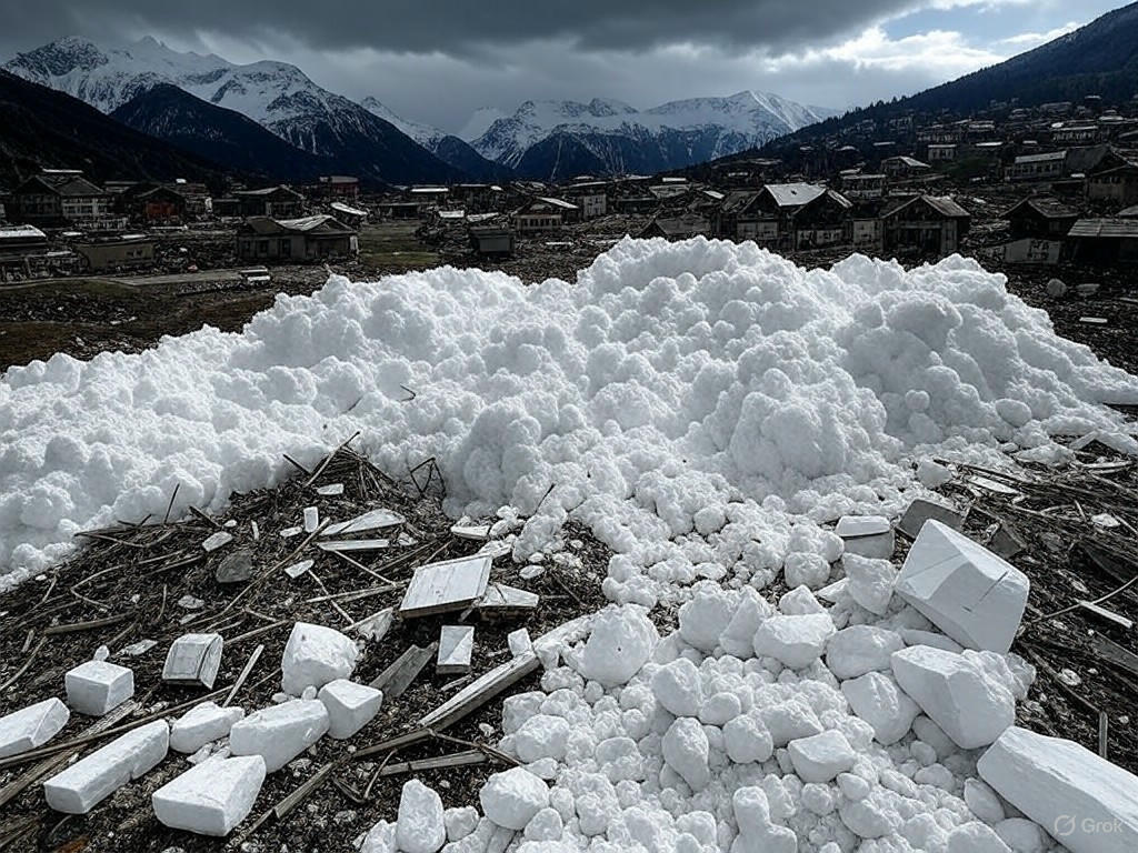 Tragedia en los Alpes: Glaciar colapsa y sepulta un pueblo suizo