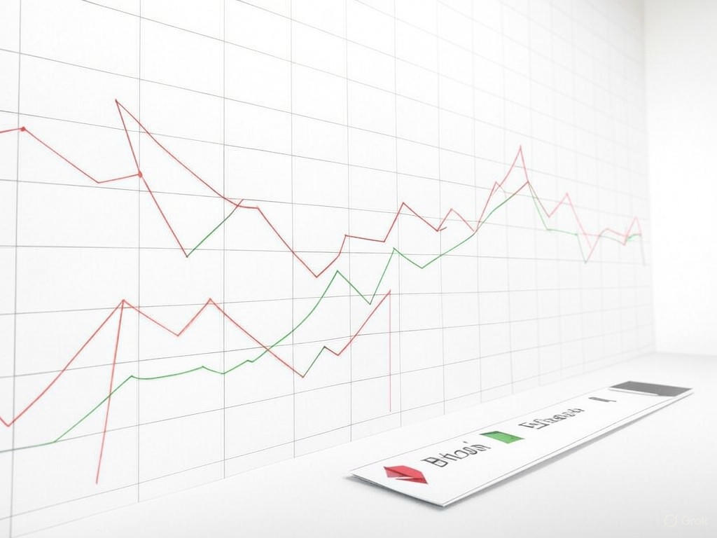 Bitcoin cede terreno, Ethereum repunta: Mercado cripto sin tendencia clara