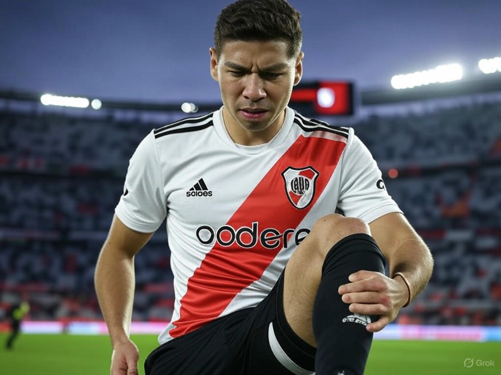 Montiel lesionado: ¿Cuánto tiempo estará fuera de las canchas River?