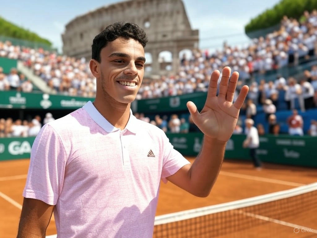 Cerúndolo brilla en Roma; Navone cae ante Sinner