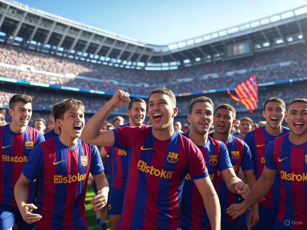 Barcelona golea al Real Madrid y acaricia el título de Liga