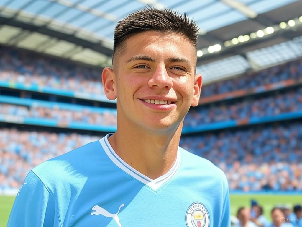 Echeverri deslumbra en su debut con el Manchester City