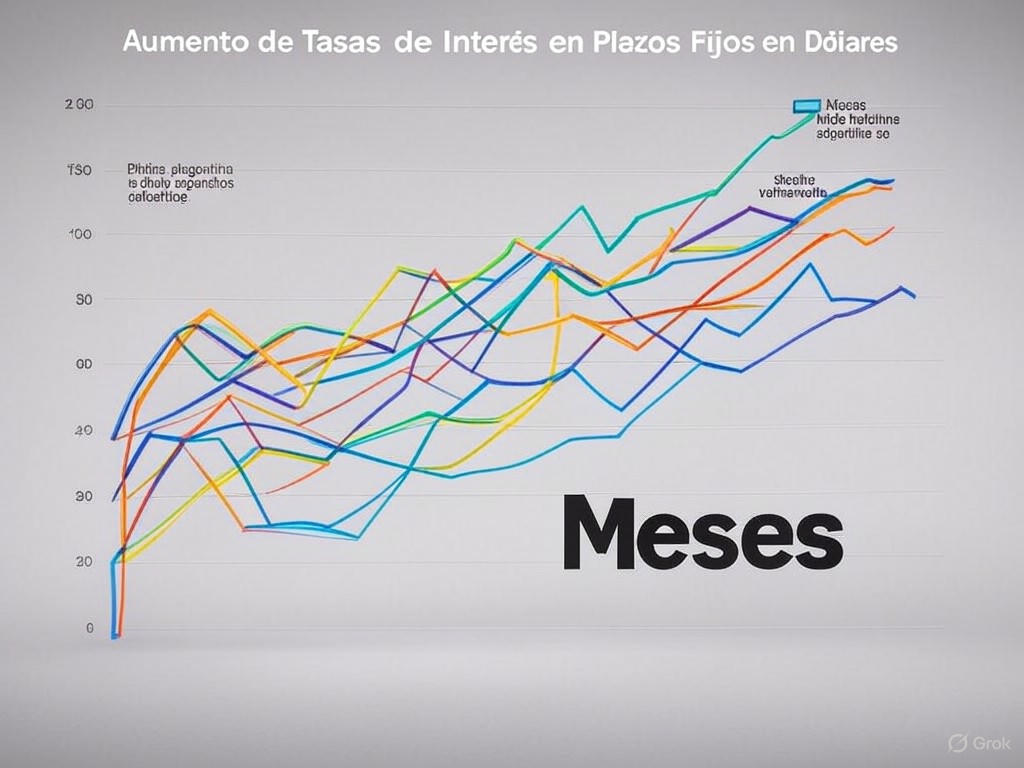 Aumento histórico en tasas de plazos fijos en dólares