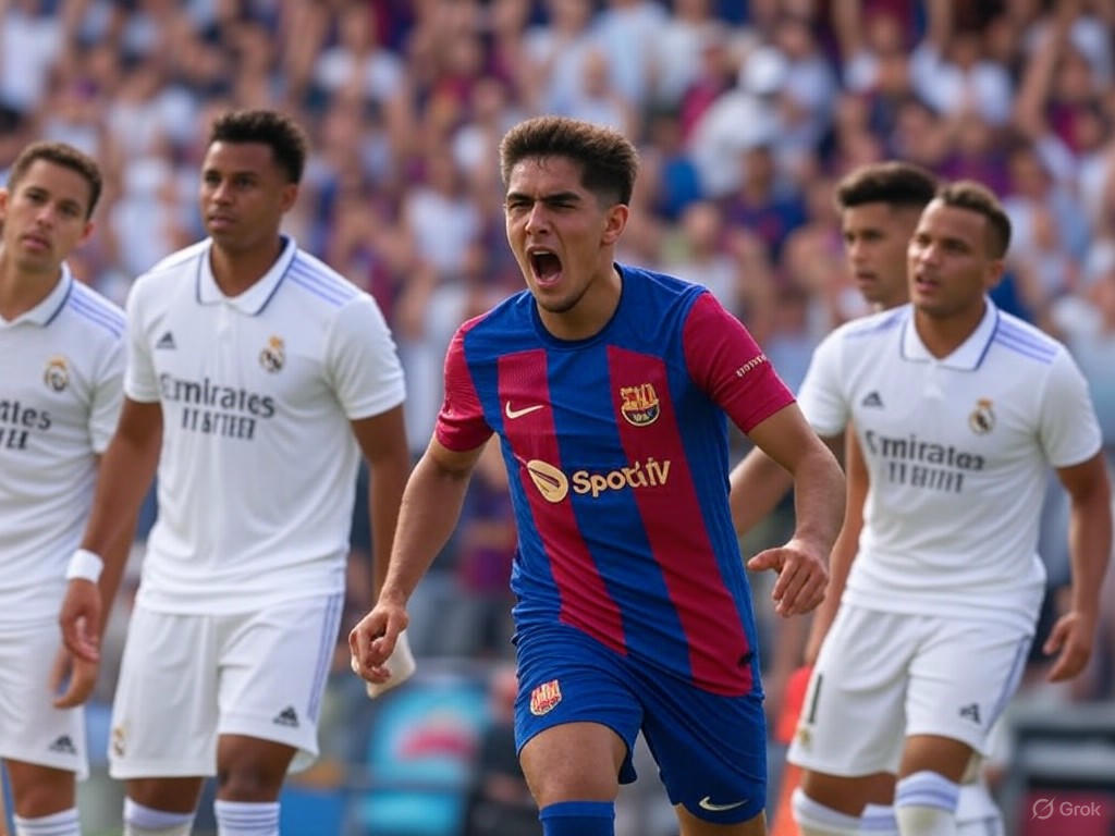 Barcelona golea al Real Madrid y acaricia el título de Liga