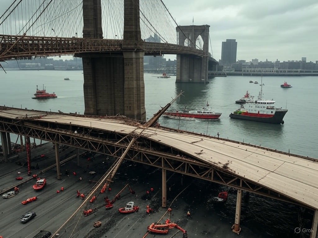 Tragedia en Brooklyn: Buque mexicano choca contra el Puente, dejando víctimas fatales