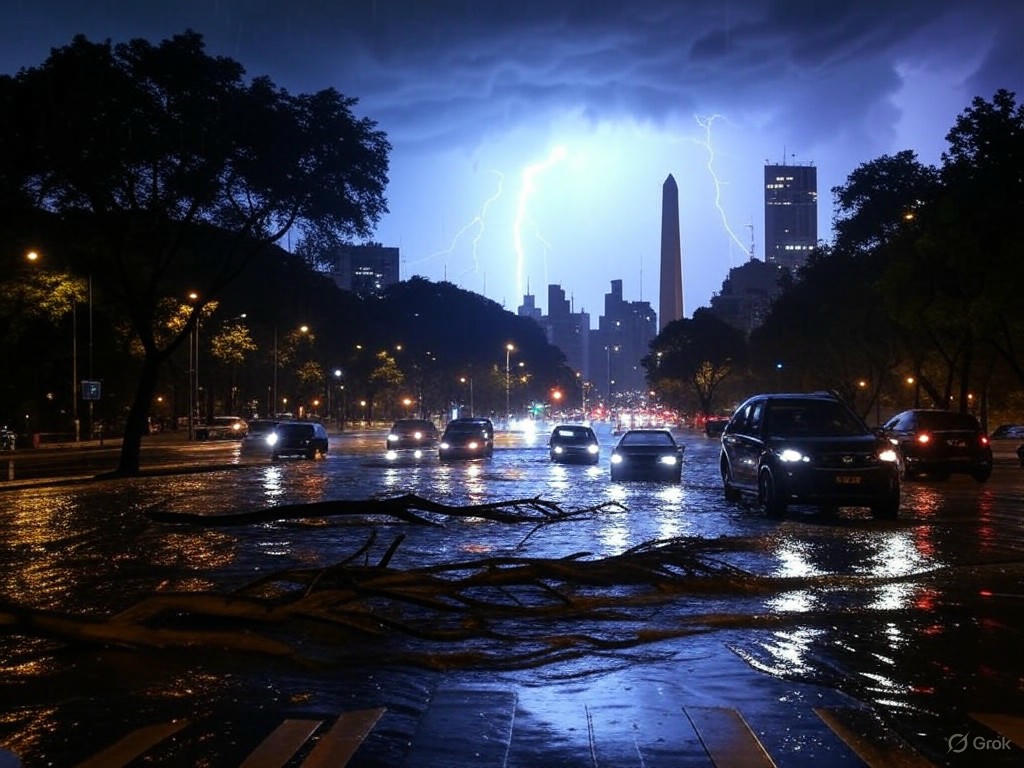 Alerta Roja por Tormentas en Buenos Aires: Ráfagas de hasta 80 km/h
