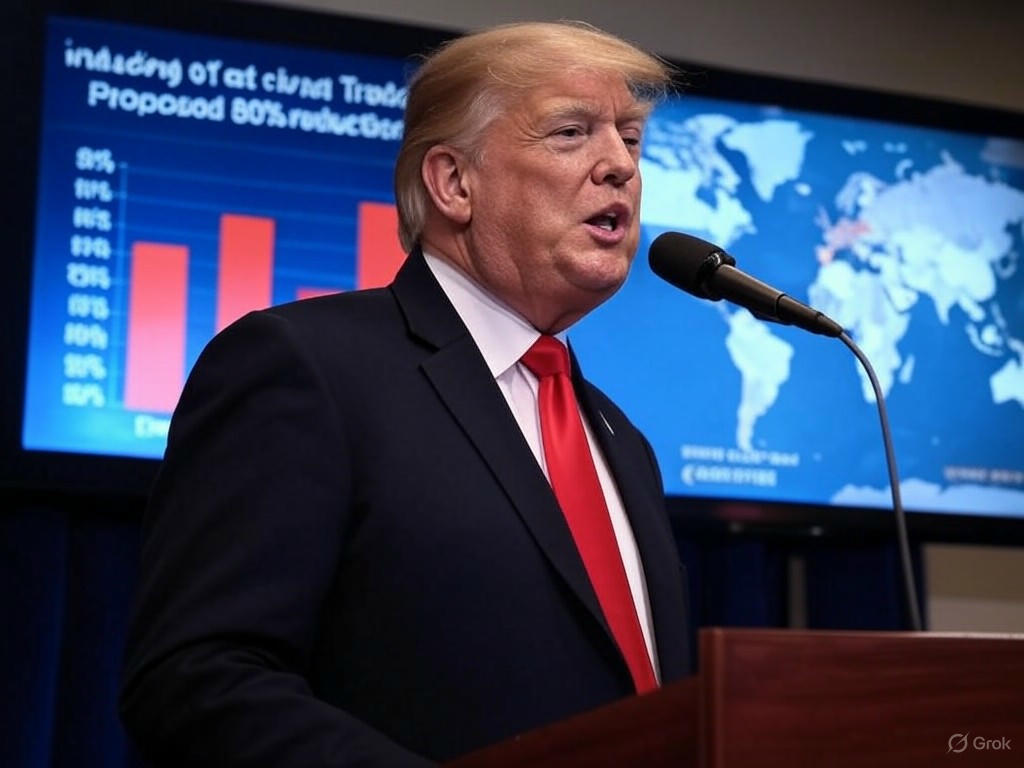 Trump propone rebajar aranceles a China al 80%
