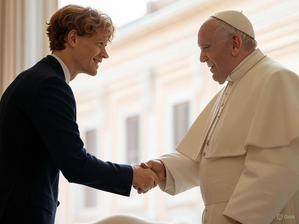 Sinner, el número 1 del tenis, visita al Papa León XIV