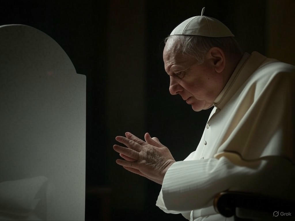 El Papa León XVI honra la memoria de Francisco en Santa María la Mayor