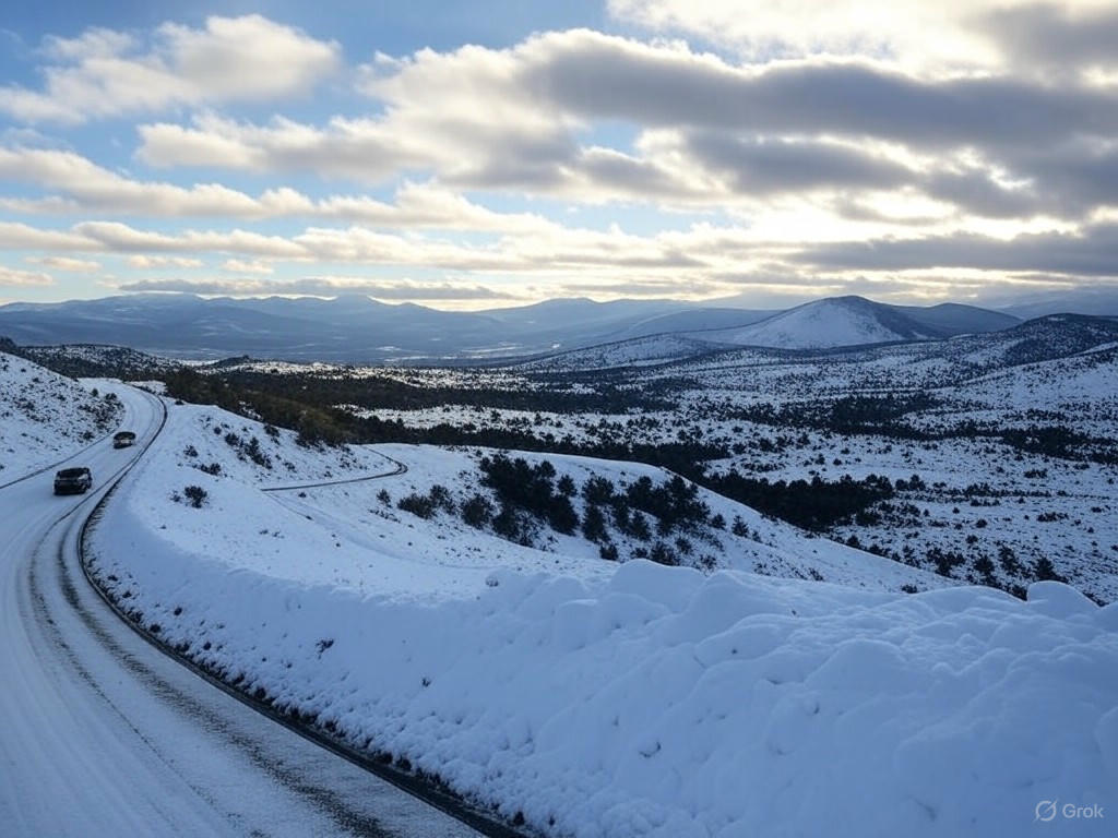 Camino a las Altas Cumbres habilitado tras nevada histórica en Córdoba