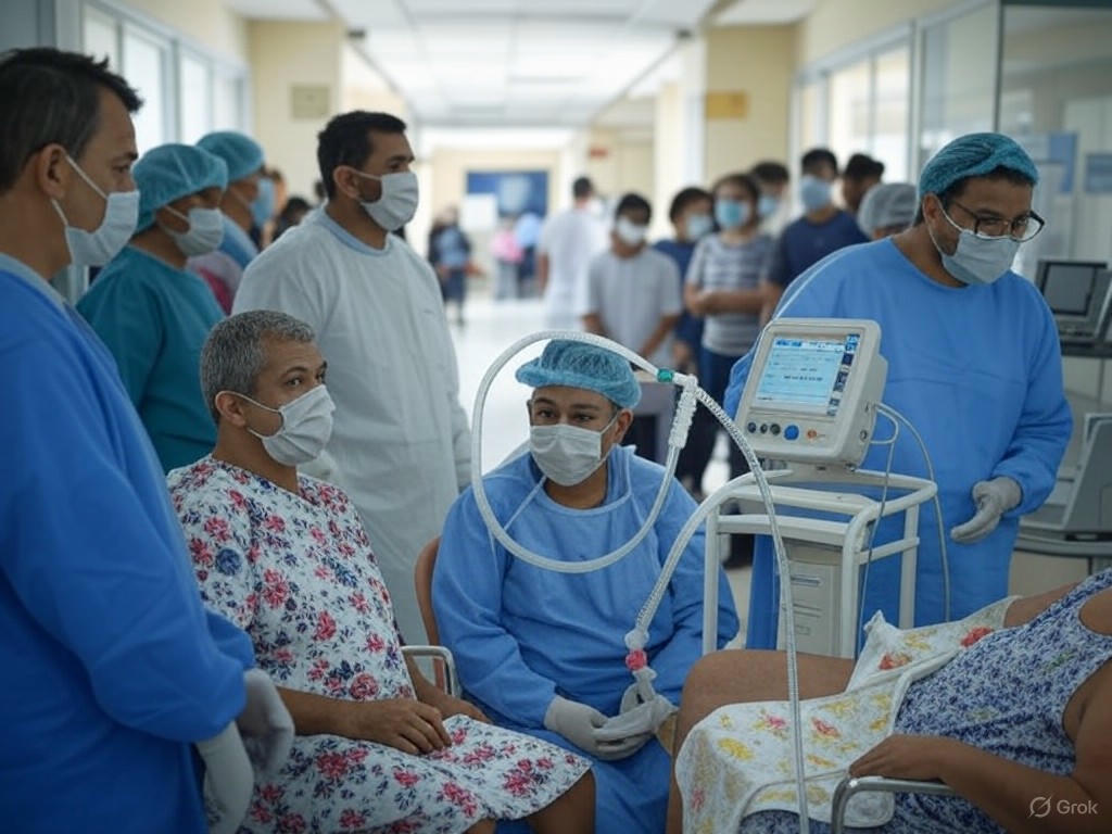 Gripe porcina en Salta: hospitales colapsan por enfermedades respiratorias