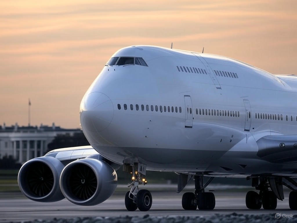 Polémica: Trump podría recibir un Boeing 747-8 de Qatar como regalo