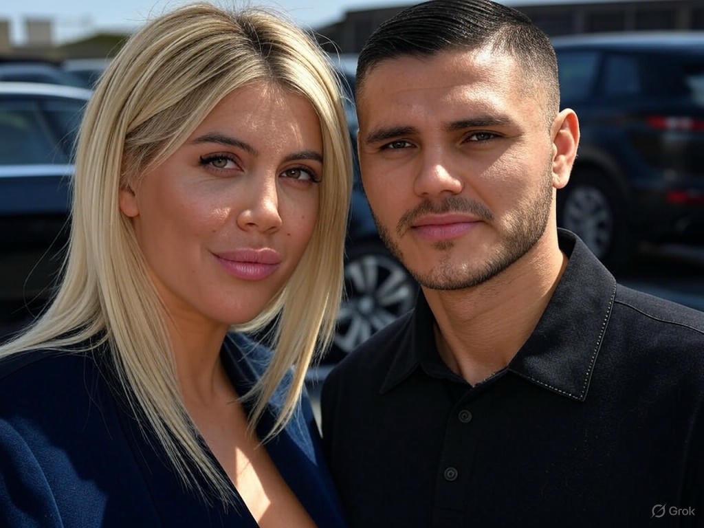 Wanda y Mauro: Tensión, sonrisas y un divorcio millonario en Milán